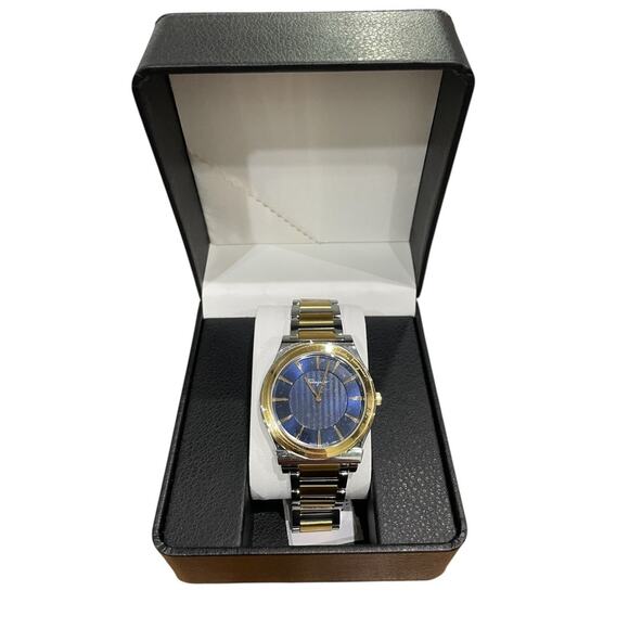 Ferragamo Men's Swiss 1898 Slim Two-Tone Stainless Steel Bracelet Watch (11857) - Picture 2 of 5